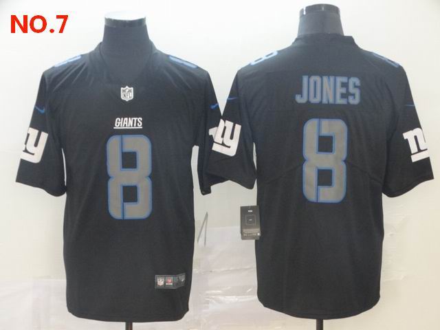  Men's New York Giants #8 Daniel Jones Jersey NO.7;